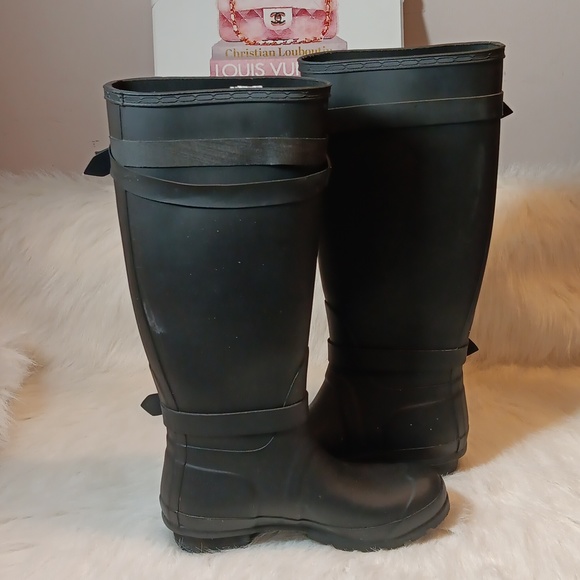 Hunters Women's Original Tall Wellington Boots Sz 6 - Picture 4 of 7